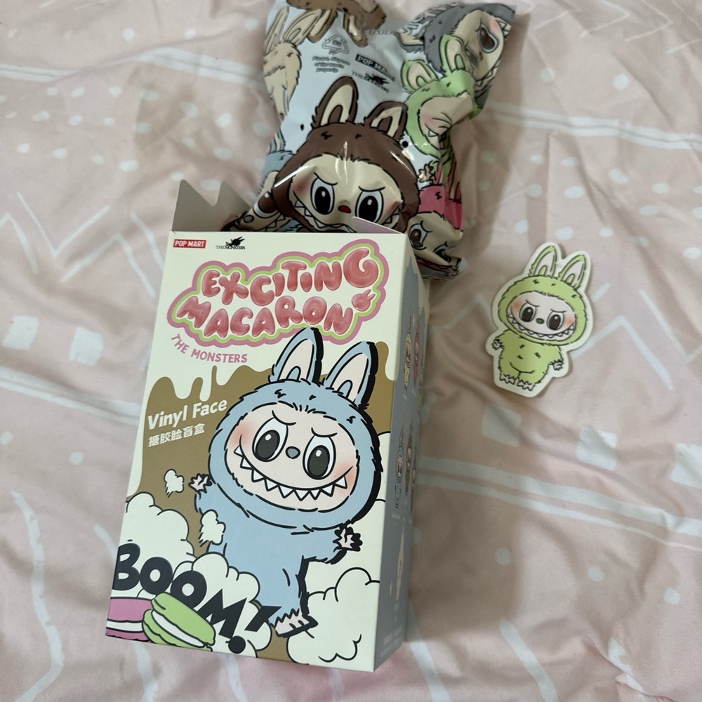 Exciting Macaron the monsters vinyl face green grape confirmed